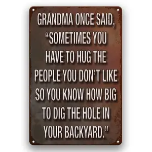 Fun Vintage Metal Signage - Perfect for homes, bars, garages, coffee shops, Men's caves, kitchens, bathrooms and gardens | Multifunctional wall hanging for streets, yards, farmhouses