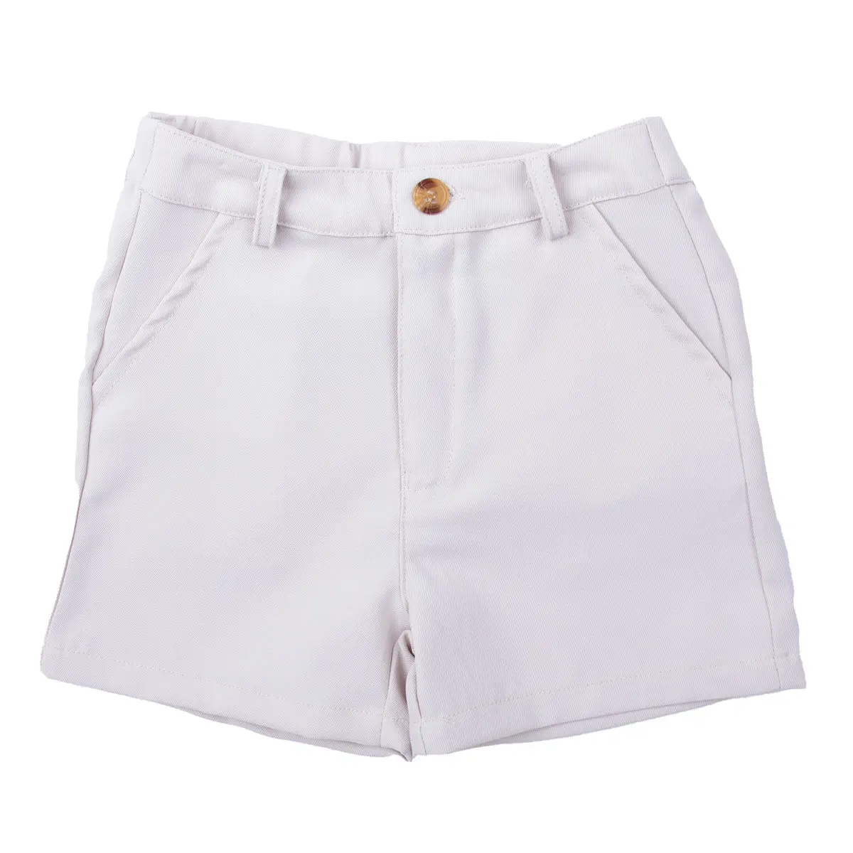 Stone Standard Shorts - Boys Classic Khaki Bottoms