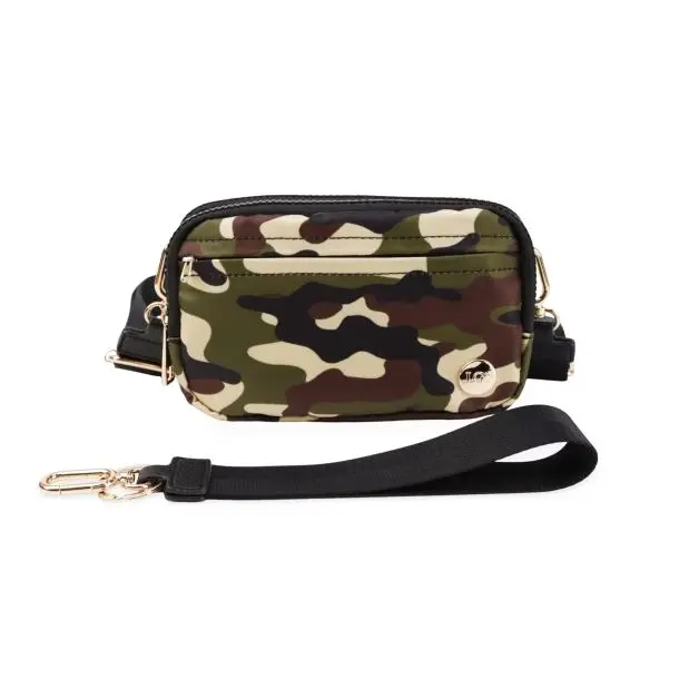 LGS Exclusives 3 in 1 Wallet RFID protected - Nylon Wristlet & Crossbody Bag for Women, Fits Most Smartphones, Stylish & Versatile wallets purse Casual Lightweight Bag Checkered Pattern Bag