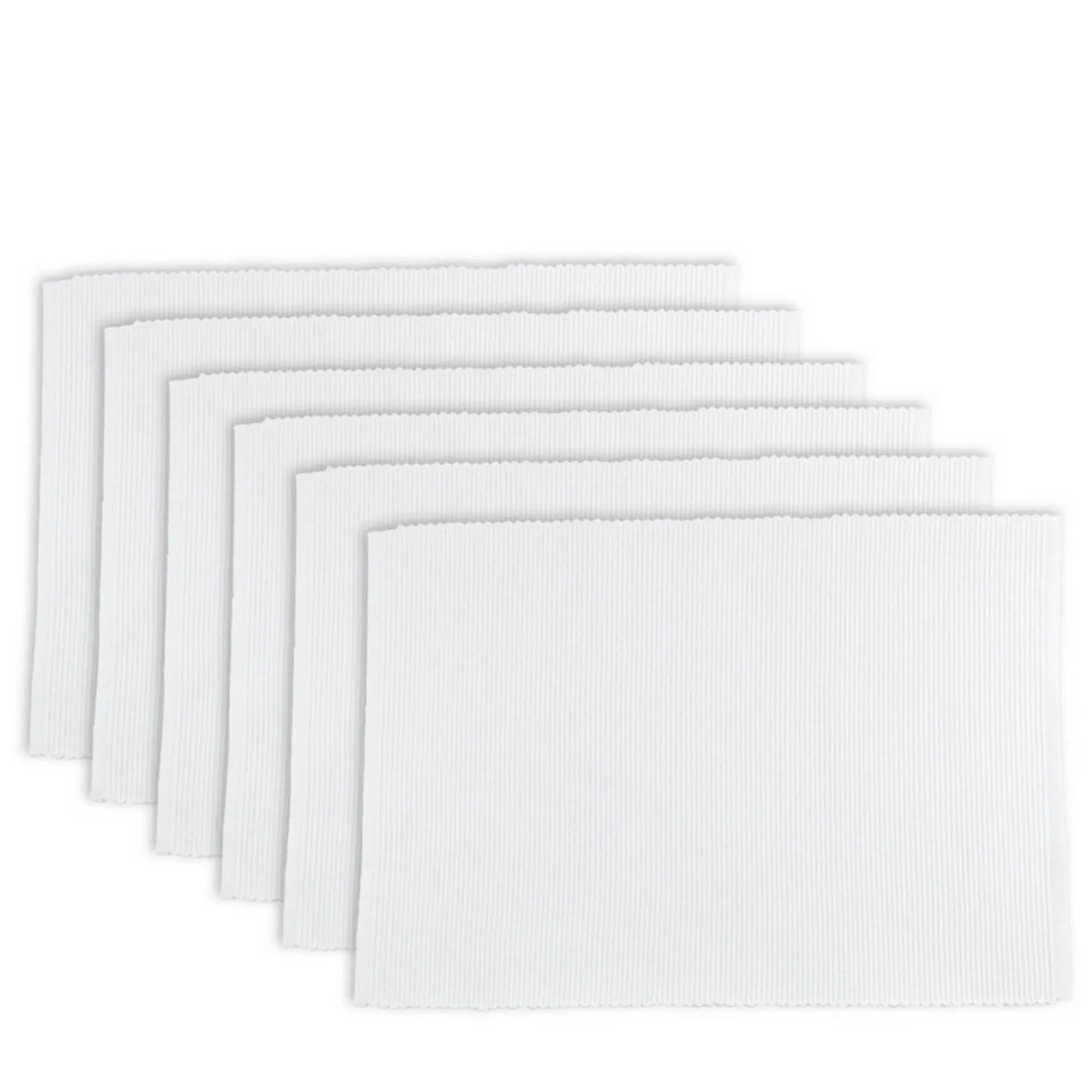 Design Imports Ribbed Placemat Set of 6
