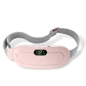 Portable Cordless Heating Pad, Electric Waist Belt Device, Fast Heating Pad with 3 Heat Levels and 3 Massage Modes, Back or Belly Heating Pad, Gifts for Her, Women and Girl