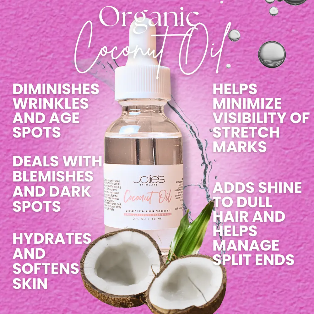 Jolie Organic Coconut Oil Serum for Radiant, Smoother Skin Repair - 20g (US)