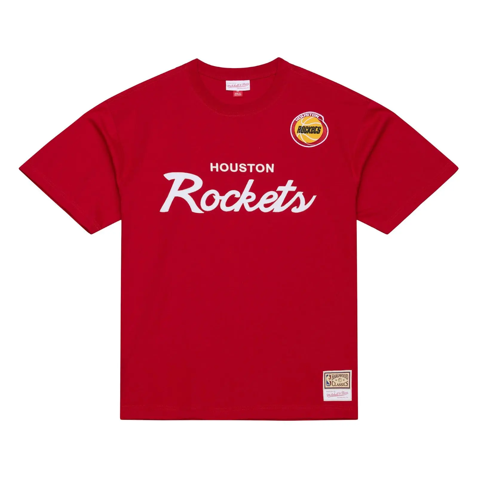 Houston Rockets Red Head Coach T-Shirt NBA Throwback Tee Graphic Vintage Fan Gear Mitchell & Ness