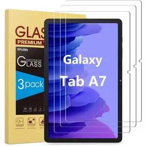 3 pack screen protector for Samsung Galaxy Tab A7 2020 10.4 inch (SM-T500/HiAR/SM-T505/SM-T507), 9H tempered glass anti-scratch