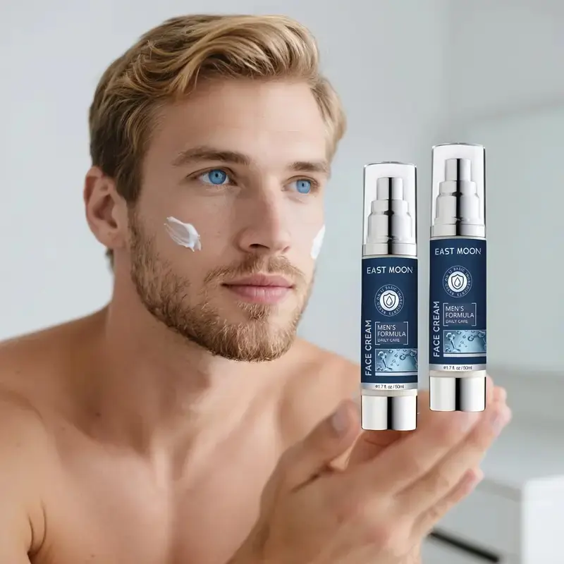 6-in-1 men's facial cream, suitable for moisturizing fine lines, eye bags, and dark circles, perfect gift for Father's Day and Labor Day