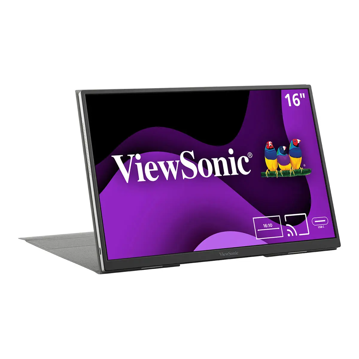 ViewSonic VG1656N 16" 16:10 WUXGA Wireless Portable USB-C IPS LED Monitor