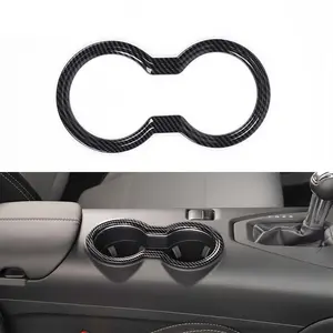 Front Water Cup Holder Trim Ring Cup Holder Cover for Ford Mustang 2024+ Interior Decoration decorative accessory Car Organizers Car Storage Organizers