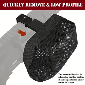 AdjustableNylonTacticalQuickDetachShellCatcherBagwithZipperClosure,RailMountedAmmoBrassPouch
