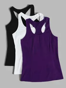 Women's Solid Sports Tank Top, Breathable Comfortable Sports Top, Ladies Sportswear, Training Apparel for Indoor Outdoor Wear, Breathable Workout Tops, Tight Sports Vest, Solid Sports Vest, Sporty Fitted