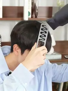 1pc Wide Tooth Hair Styling Comb, Voluminous Hairstyle, Textured Handle, Suitable for All Hair Types, Hair Care Tool