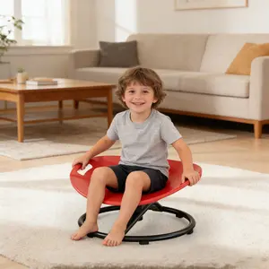 Circular Rotating Sensory Integration Training Chair, Round, Ideal for Balance & Body Coordination, Perfect for Children & Teenagers Growth