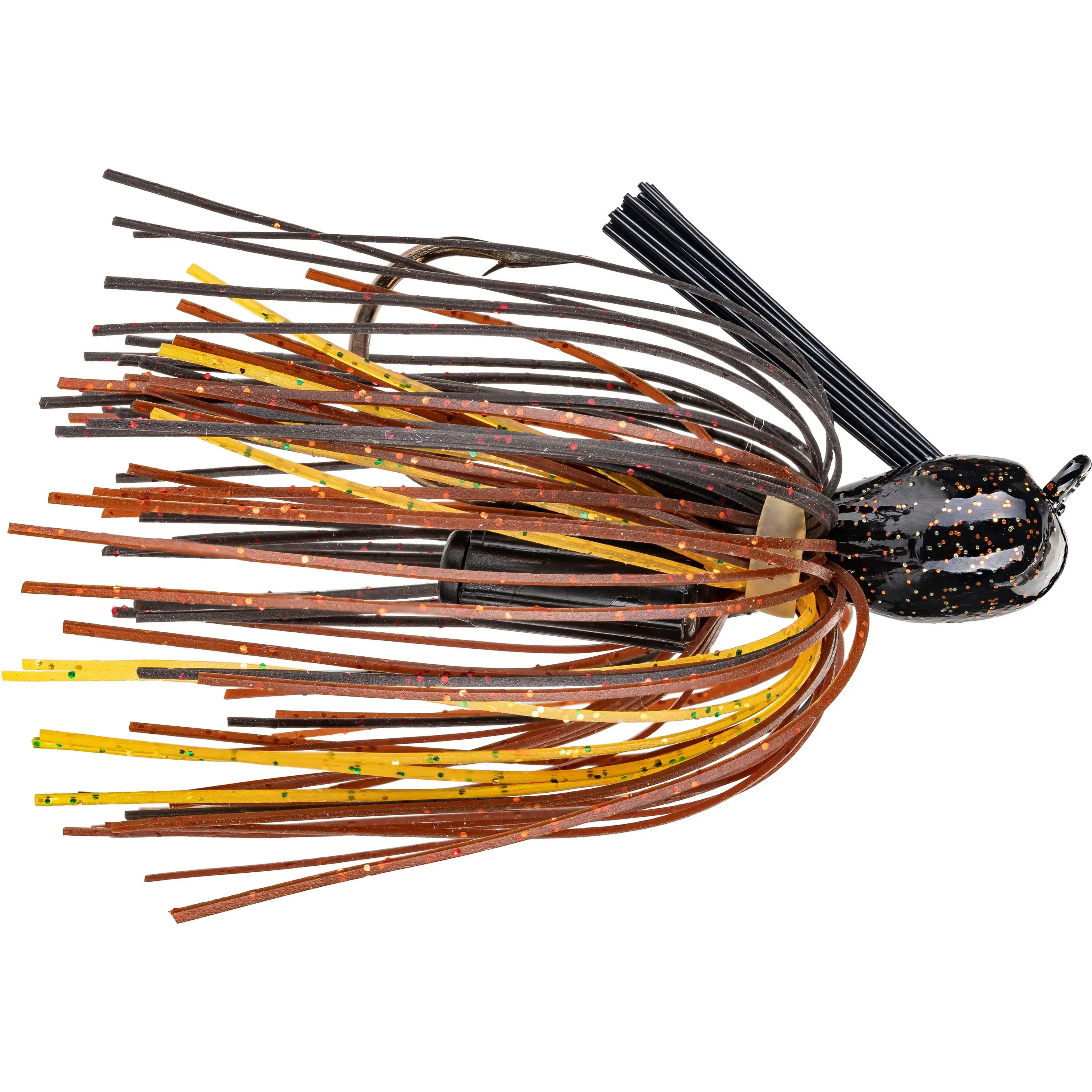 Strike King Premier Pro Model Fishing Jig - Durable Bass Fishing Lure for Anglers, Largemouth Bass Lure with Classic Colors, Flashy Skirt, Loud Rattles (Freshwater-Saltwater Compatible), Nickel Hook