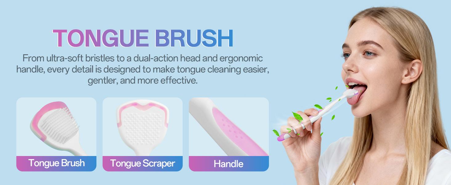 BodyAccel Tongue Cleaning Gel Bundle  for Refreshing Oral-max