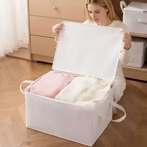 Under Bed Storage Boxes, Organiser, Space-Saving Foldable Design, Maximize Storage Space, Stackable, Washable, Durable Handles, Home & Car Use, 4 Styles Available