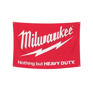 Milwaukee Flag Nothing But Heavy Duty Banner for College Dorm,Room Man Cave Garage Decorations art home decor Cloth Gift Hanging Print