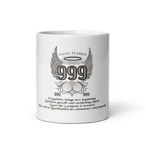 Angel Collection/Angelic - Coffee Cup/Angel Number 999 Message & Graphics