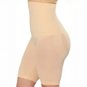DHZ Women's Basic Seamless High-Waisted Shapewear Sculpting Shorts, Tummy Control, Thigh Slimming Underwear with Built-in Gusset