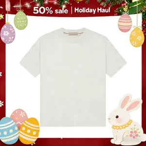 Fuerza Light Oatmeal T-Shirt Men's Loose Fit Trendy Streetwear Beige Short Sleeve Summer Outfits 2000s Style Fuerzaclothing Brand