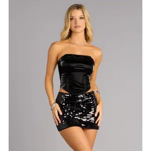 Sculpting Shine Strapless Corset Top