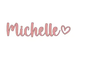 Personalized Custom Name Vinyl Decal Sticker with Heart