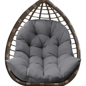Egg Chair Cushion, Waterproof Outdoor Egg Replacement Cushions, Patio Chair Cushions for Outdoor Funiture, Thickened Hanging Chair Cushion, 35x47x7 Inches (Grey)