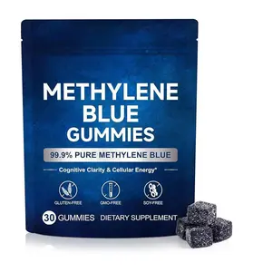 NEW 2026 !! Methylene Blue Gummies 5mg Per Serving, Supports Cognitive Function, Cellular Energy, Mental Focus, Antioxidant Activity, 99.9% Pure | 30 Gummies