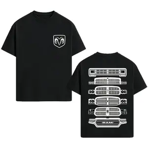 Retro Men'S Short-Sleeved T-Shirt, Men'S Classic Pickup Truck Series T-Shirt, A Gift For Ram Fans, An Ideal Gift For Car Enthusiasts, A Birthday Gift For Your Husband