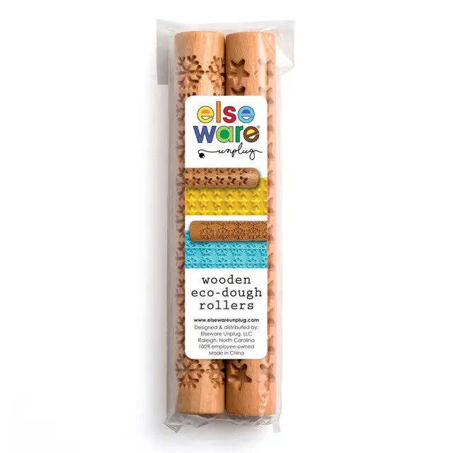 Wooden Eco-Dough Rollers - eco-friendly beechwood rollers