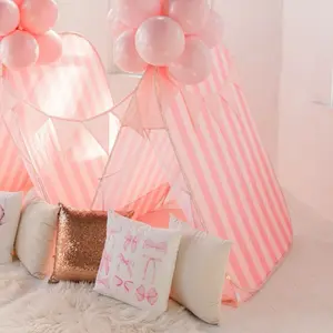 Modern Dreamers All-in-One Sleepover Birthday Kit for Kids – Instant Pop-Up Teepee Tent with Lights & Decor, Easy Indoor Outdoor Setup