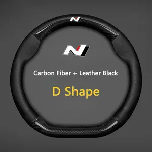 Leather Car Steering Wheel Cover for Vw Tiguan, T-Cross, Teramont, Polo, Jetta, Caddy, T-Roc, Tayron, Crafter, Hyundai Models
