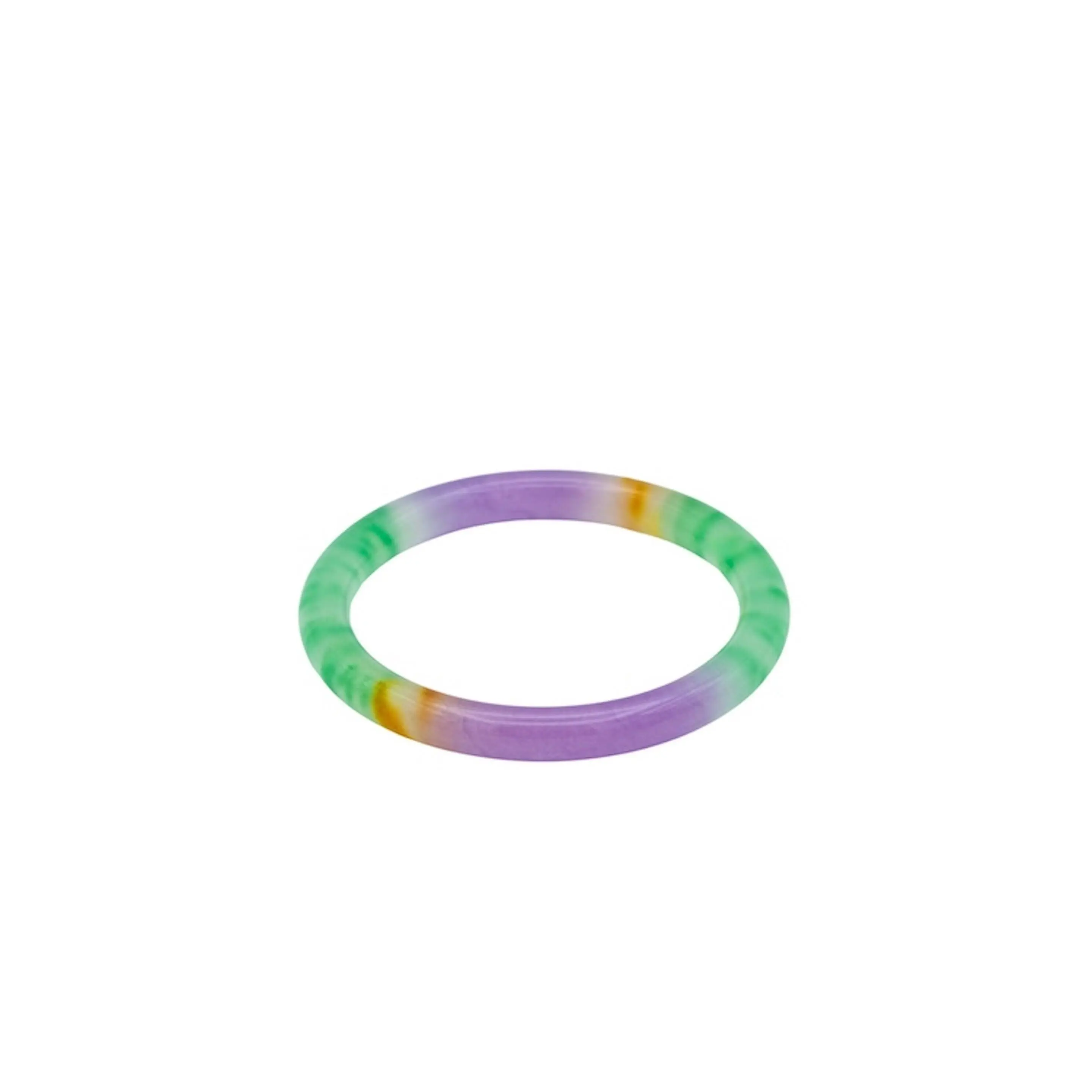Lavender Field — Multicolor Jade Stone Bangle