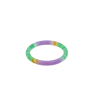 Lavender Field — Multicolor Jade Stone Bangle