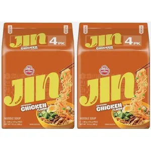 [8 Packs] Ottogi Jin Ramen CHICKEN Korean Instant Noodle Variety Pack