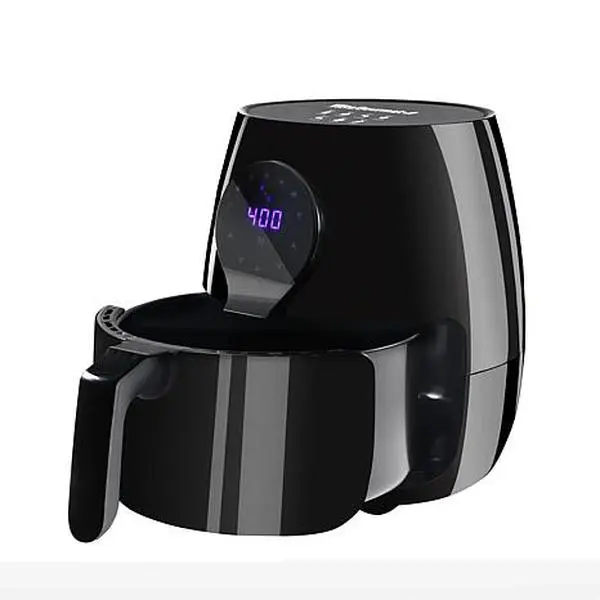 Elite Gourmet  5.3-Qt Digital Air Fryer with 7 Menu Functions - Black