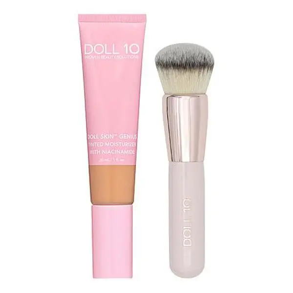 Doll 10 Doll Skin Genius Tinted Moisturizer with Niacinamide & Brush
