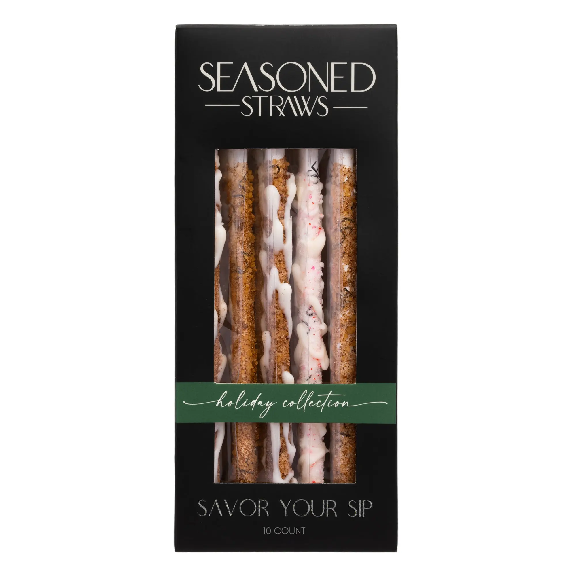 Holiday Collection Seasoned Straws 10ct