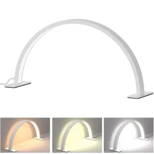 29 "nail half moon light, nail studio desktop fill light, decorative light, LED light, three color light can be adjusted