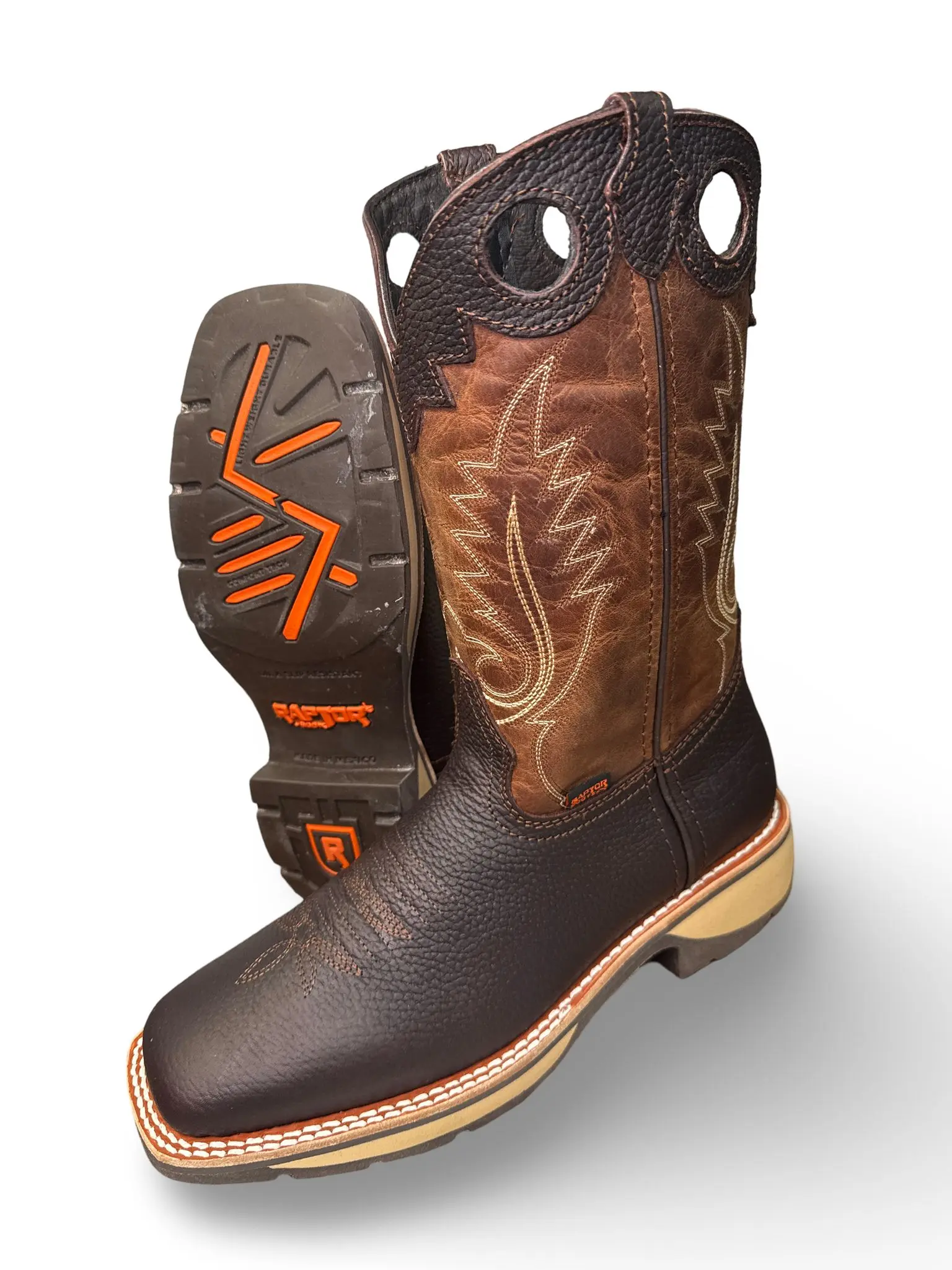 Bota De Trabajo Raptor Texas Cafe Para Caballero - Workwear Footwear for Men in Texas - Boy, Walking Shoes Comfort Decor