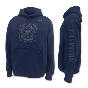 Coast Guard Under Armour Semper Paratus Armour Fleece Hood (Navy)