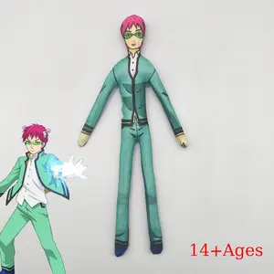 Anime The Disastrous Life of Saiki K Saiki Kusuo Cosplay Cotton Doll Slender Twistable Shape Room Decoration Abstract Model