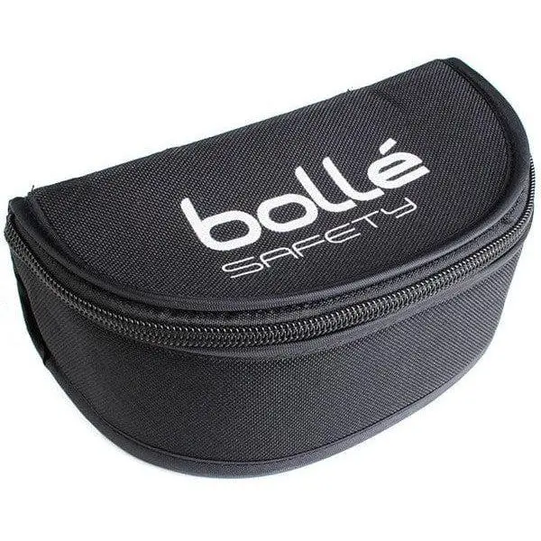 Bolle Large Eyewear Carrying Case - Bolle Logo Print, Zipped Top, Fashion Accessory for Glasses Storage, Glasses Holder, Glass Holder, Fits Large Style Safety Glasses