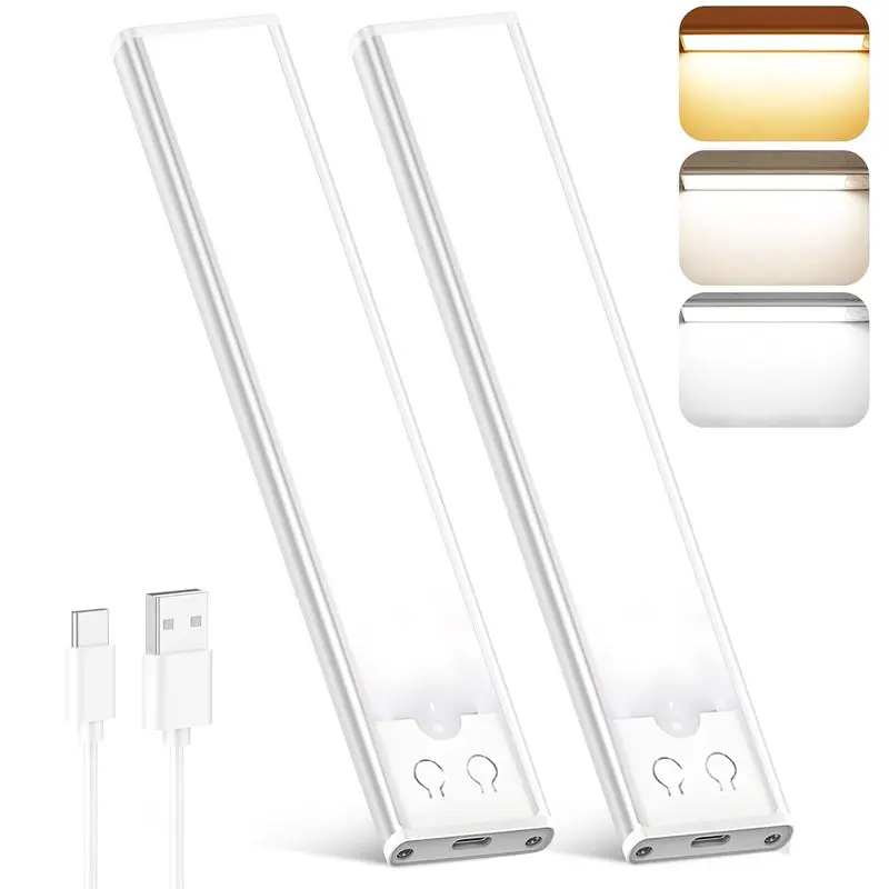 Under Cabinet Lights,Motion Sensor Night Light Indoor, USB Rechargeable Light,Magnetic Installation Dimmable Lights for Kitchen,Wardrobe,Pantry, Closet,Coffee Corner,Bathroom,Stairs,Hallway,Sink Cabinet,Laundry Room,Tool Room,Garage,Fridge