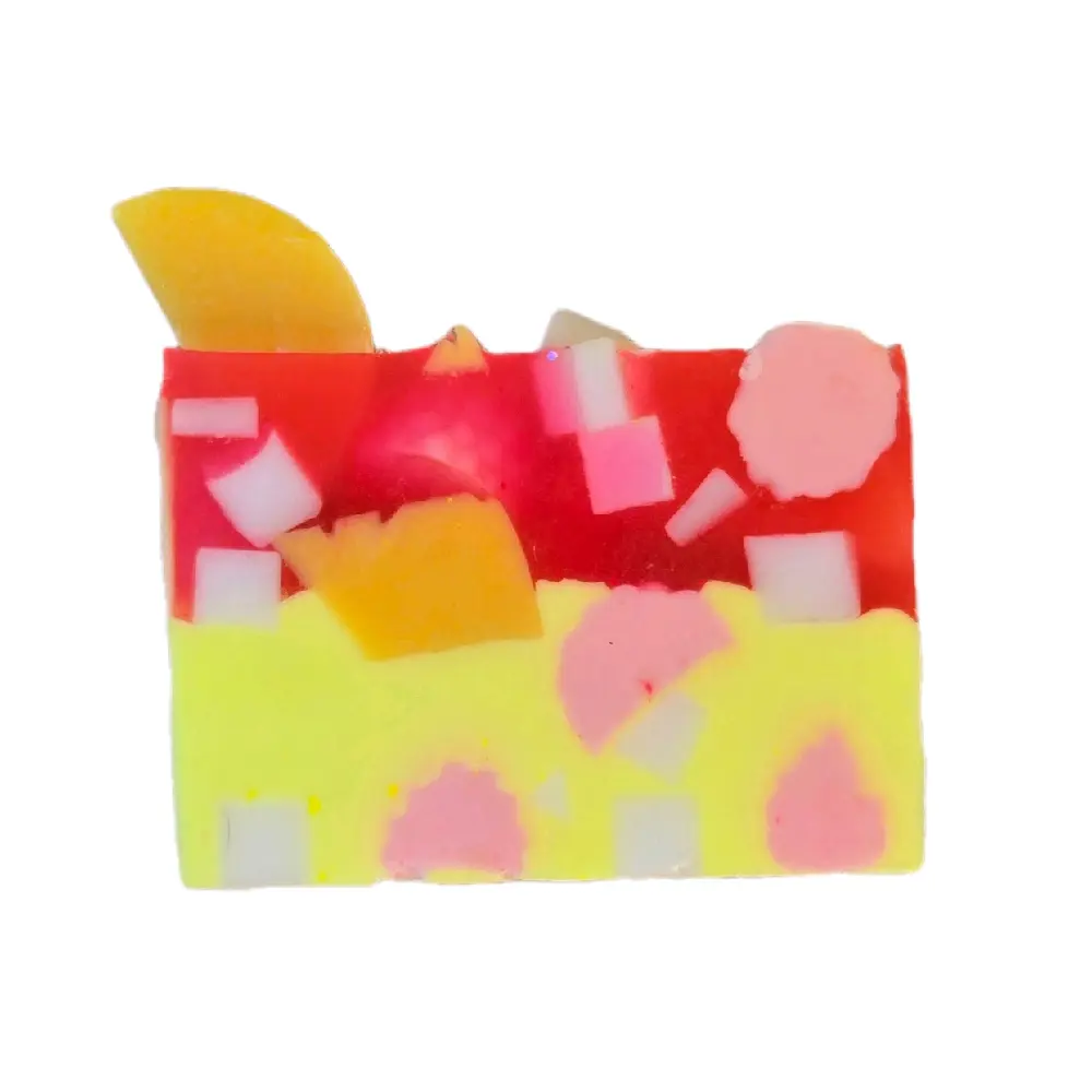 Handmade Soap Bar with Goat Milk & Shea Butter, Gentle Moisturizing Daily Body Care for All Skin Types, Raspberry Lemonade Scent, 5 oz, Organic, Glycerin, Fragrance Oil, Scented, Moisturizes