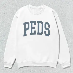 Peds Sweatshirt Pediatrics Collegiate Crewneck Sweater Unisex Grey
