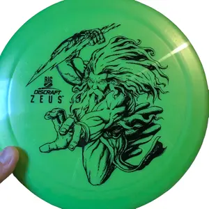 Discraft Zeus Disc Golf Discs - Green with Mythical Design for Enhanced Performance and Style