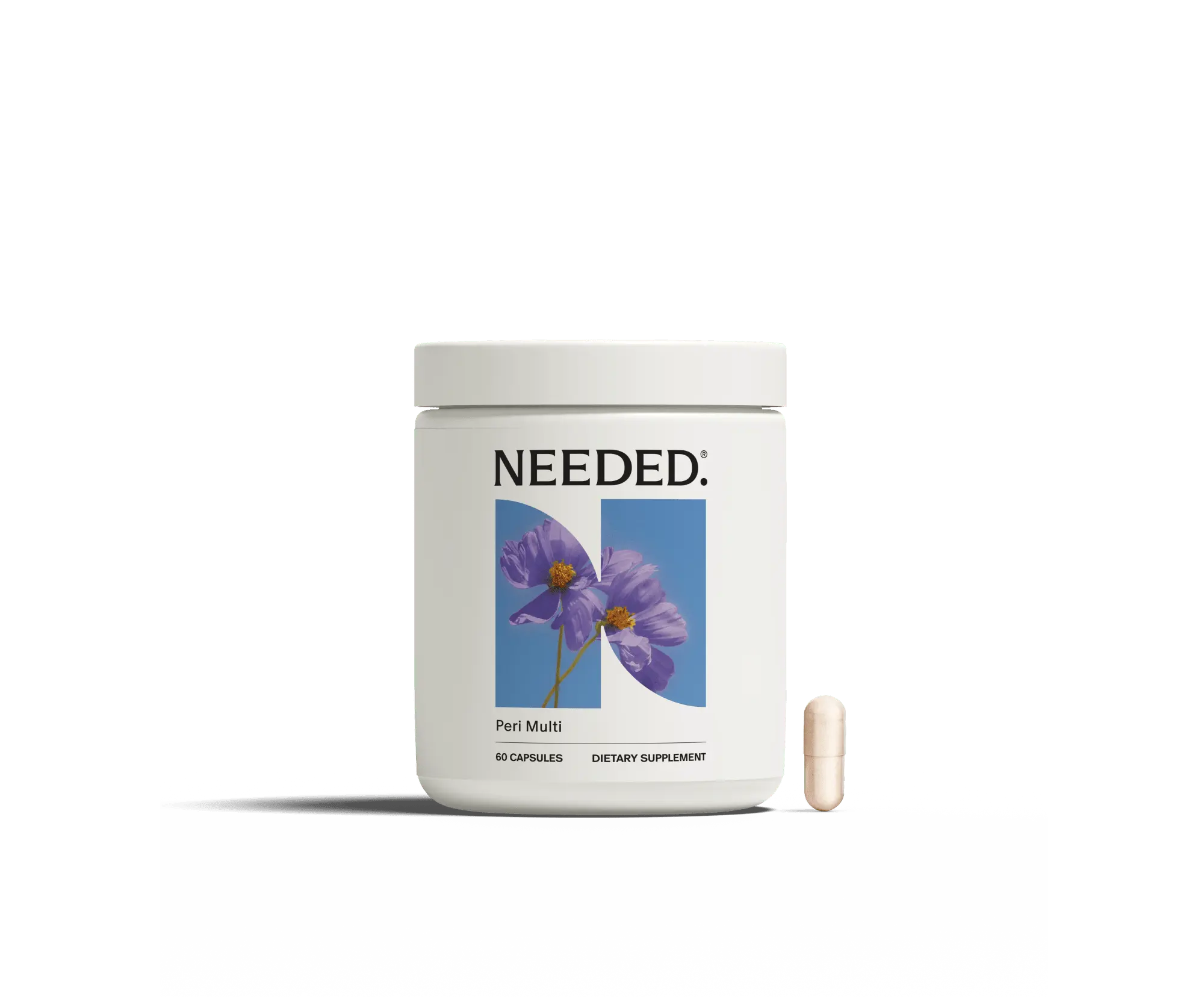 NEEDED. Perimenopause Multivitamin - 60 Capsules (1 Month Supply) - Expertly-Formulated 22 Clinically Dosed Nutrients - Vitamin D3, B6 & Magnesium - Hormone Balance Mood Energy & Sleep - Bone Density & Brain Health - For Women 40-55