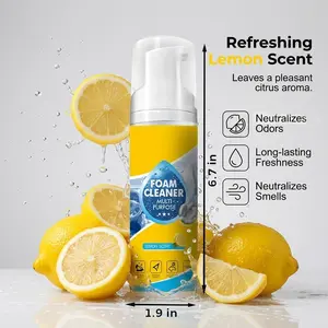 4-in-1 Multi-Enzyme Foam Cleaner, New Foam No-Rinse Cleaner, All-Purpose Deep Cleaning Spray for Car Interior, Kitchen Grease, Bathroom Tiles, Sofa Upholstery