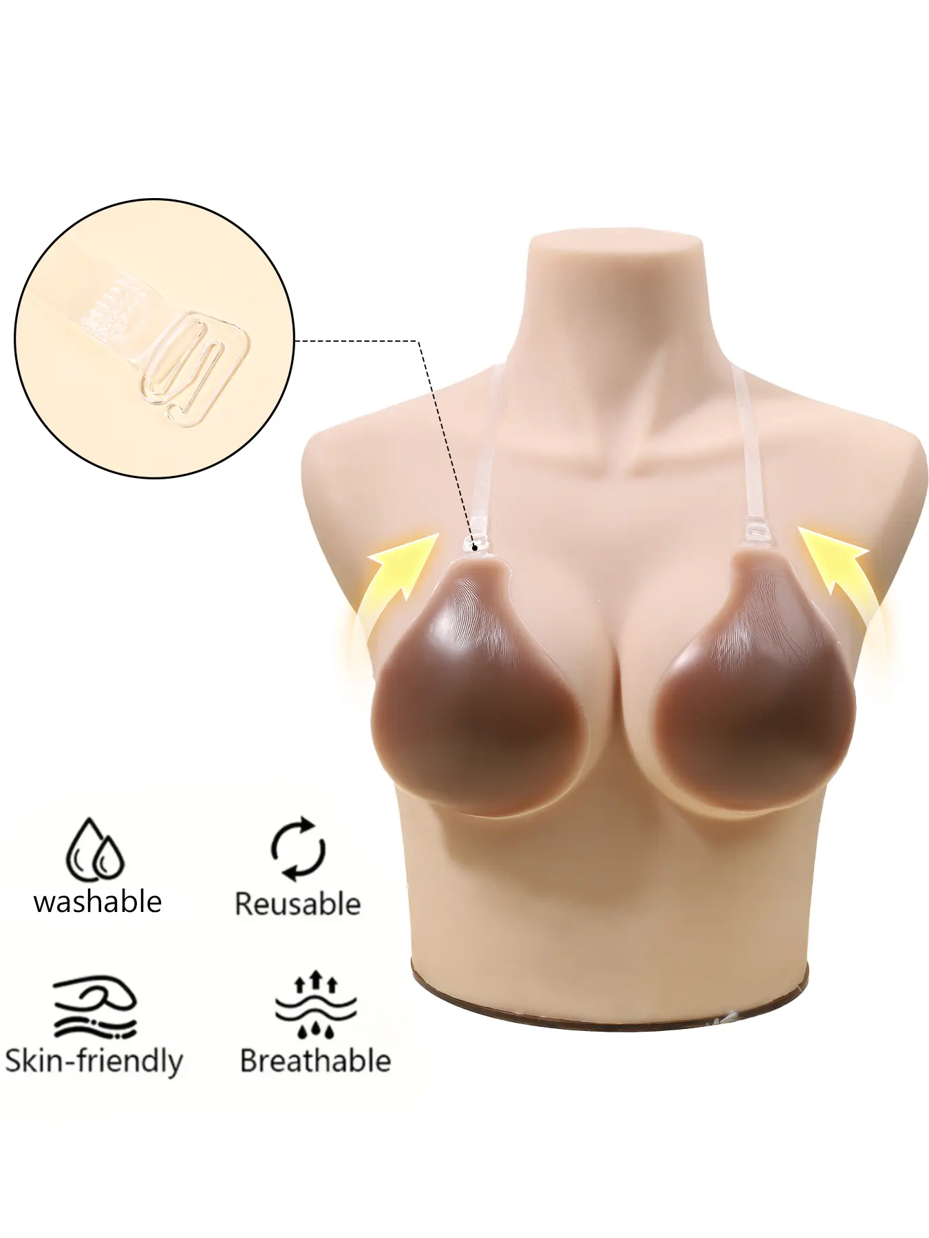Summer clingy bra for ladies, with neck strap design, invisible bra, Breathable casual bra, Unlined Breathable Bra, Breathable Comfy Bra, lifts breasts, prevents sagging, suitable for wedding gowns, formal dresses, swimsuits