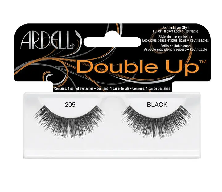 ARDELL DOUBLE UP #205 BLACK FALSE EYELASHES
