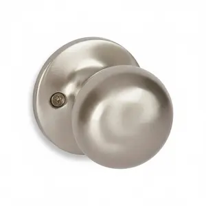 Bedford Dummy Door Knob, Satin Nickel